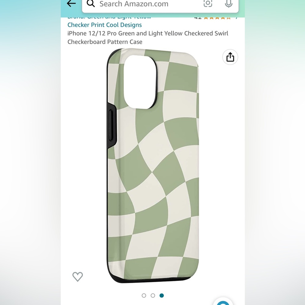 Checkered groovy iPhone 12 Pro Max case. Brand new never used